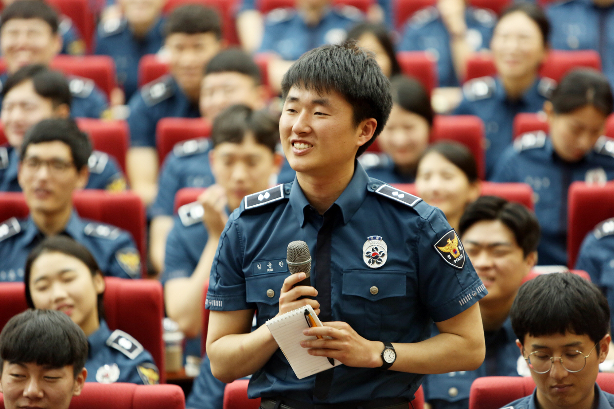 신임 경찰관 296기 - 박재진 충남경찰청장과의 간담회